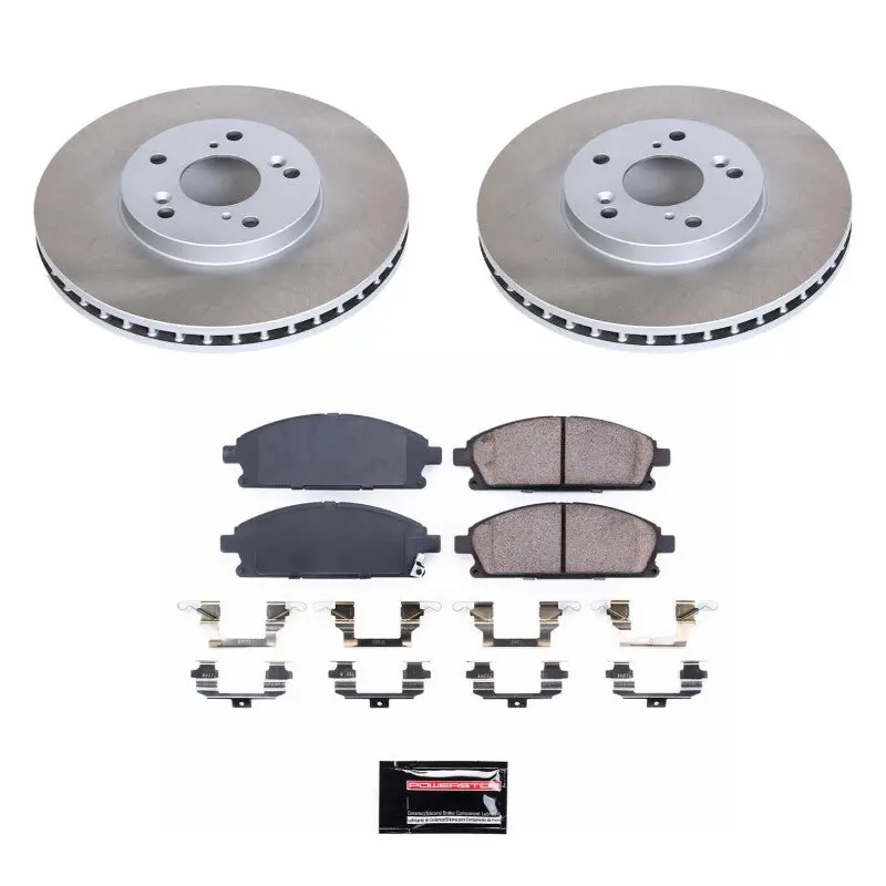 Power Stop 03-06 Acura Mdx Front Semi-Coated Rotor Kit 1