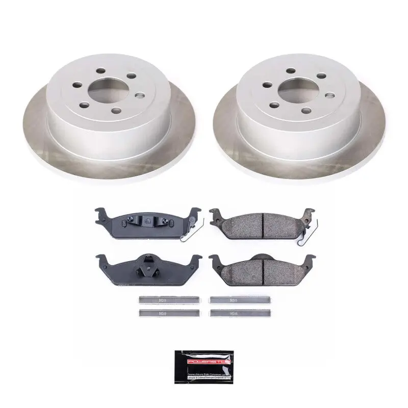 Power Stop 03-04 Dodge Dakota Rear Semi-Coated Rotor Kit 1