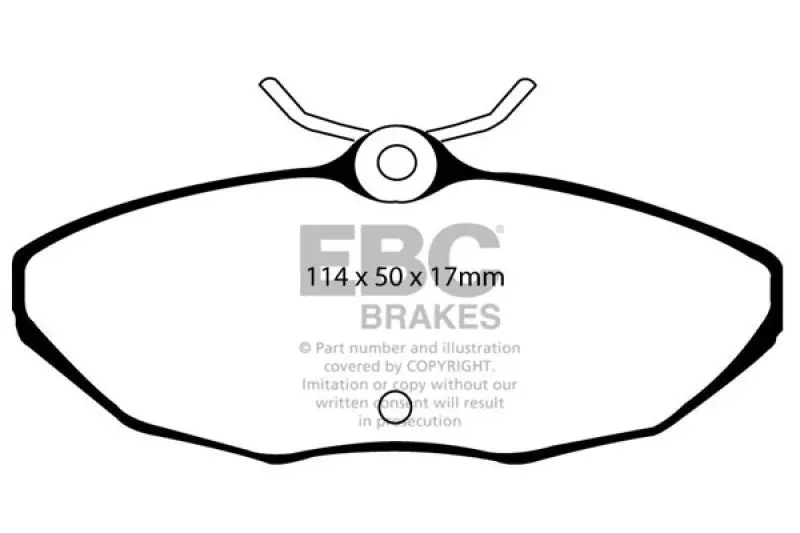 Ebc 01-05 Ford Thunderbird 3.9 Ultimax2 Rear Brake Pads 1