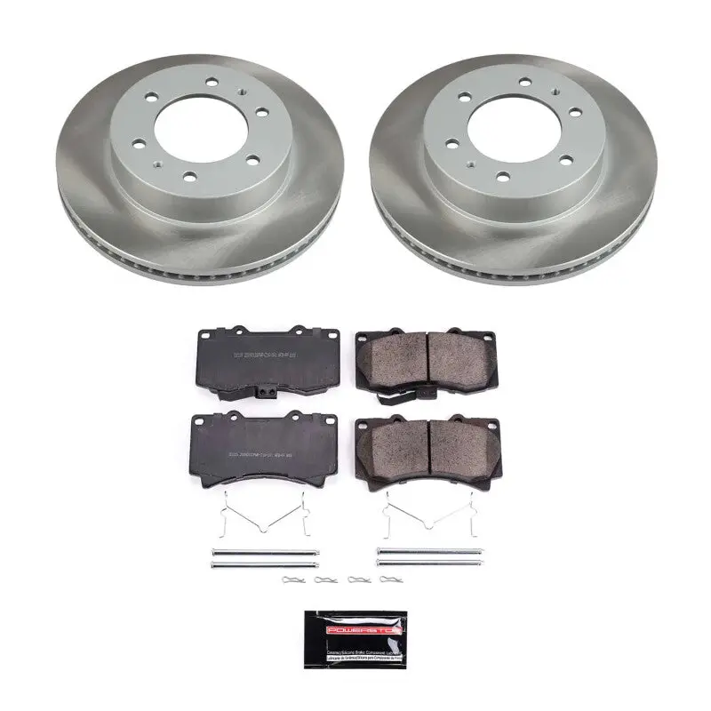 Power Stop 09-10 Hummer H3t Front Semi-Coated Rotor Kit 1