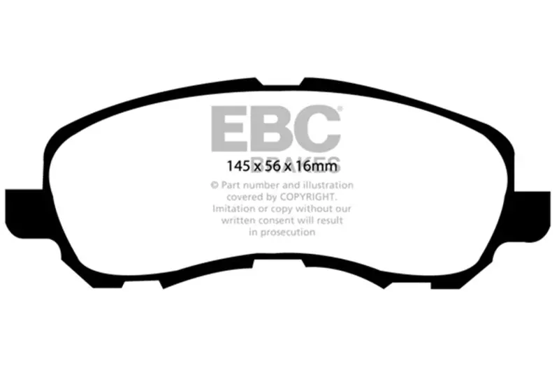 Ebc 11-14 Chrysler 200 2.4 Ultimax2 Front Brake Pads 1