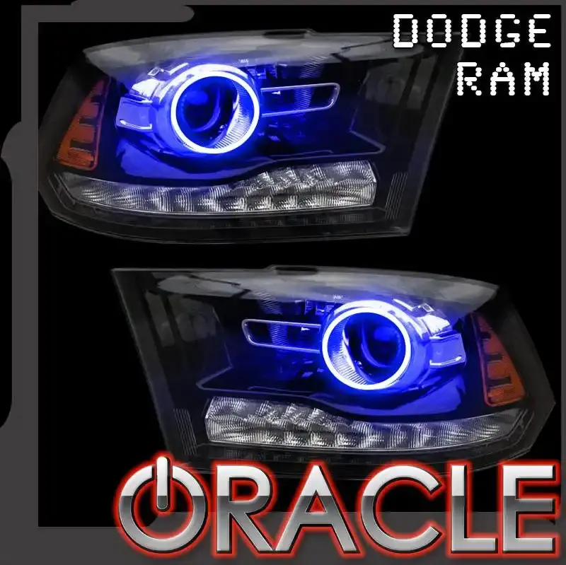 Oracle Lighting 2013-2018 Ram 1500/2500 Projector Style Led Headlight Halo Kit 1
