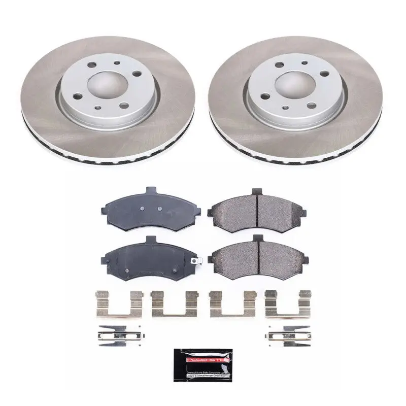 Power Stop 02-05 Hyundai Elantra Front Semi-Coated Rotor Kit 1