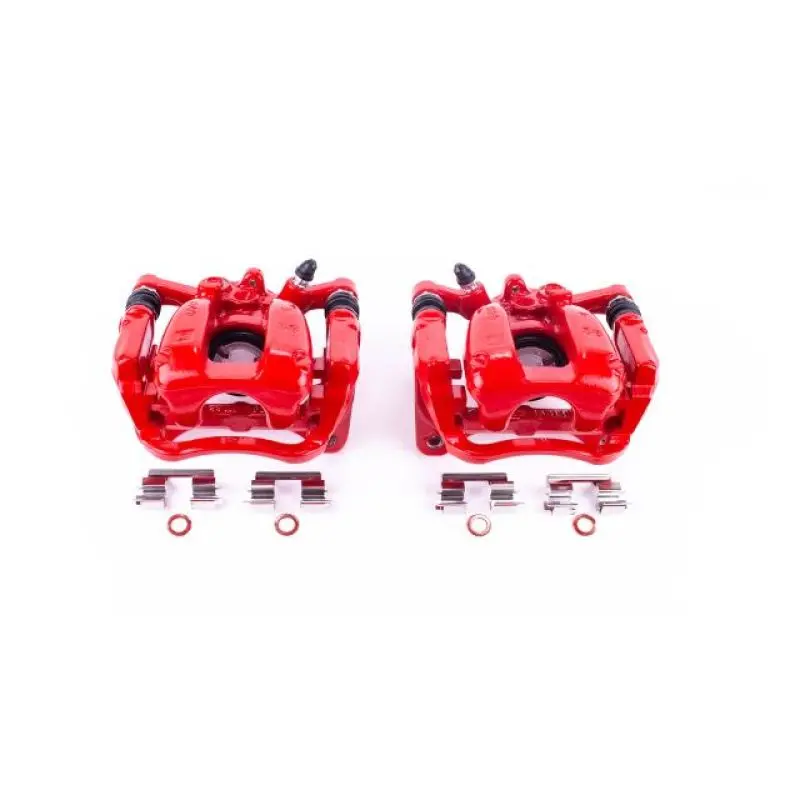 Power Stop 2017 Buick Lacrosse Rear Red Calipers W/Brackets - Pair 1