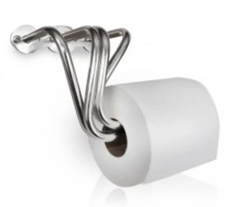 Stainless Works Small-Block Chevy-Themed Toilet Paper Holder With Mounting Hardware 1