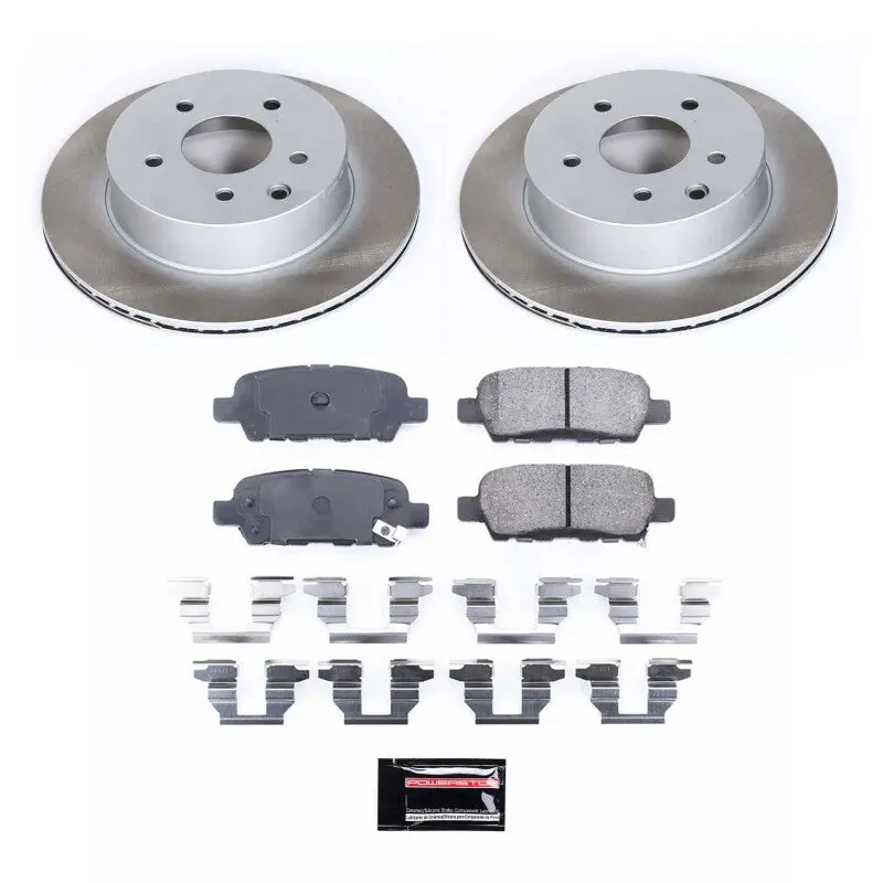 Power Stop 03-05 Nissan 350Z Rear Semi-Coated Rotor Kit 1