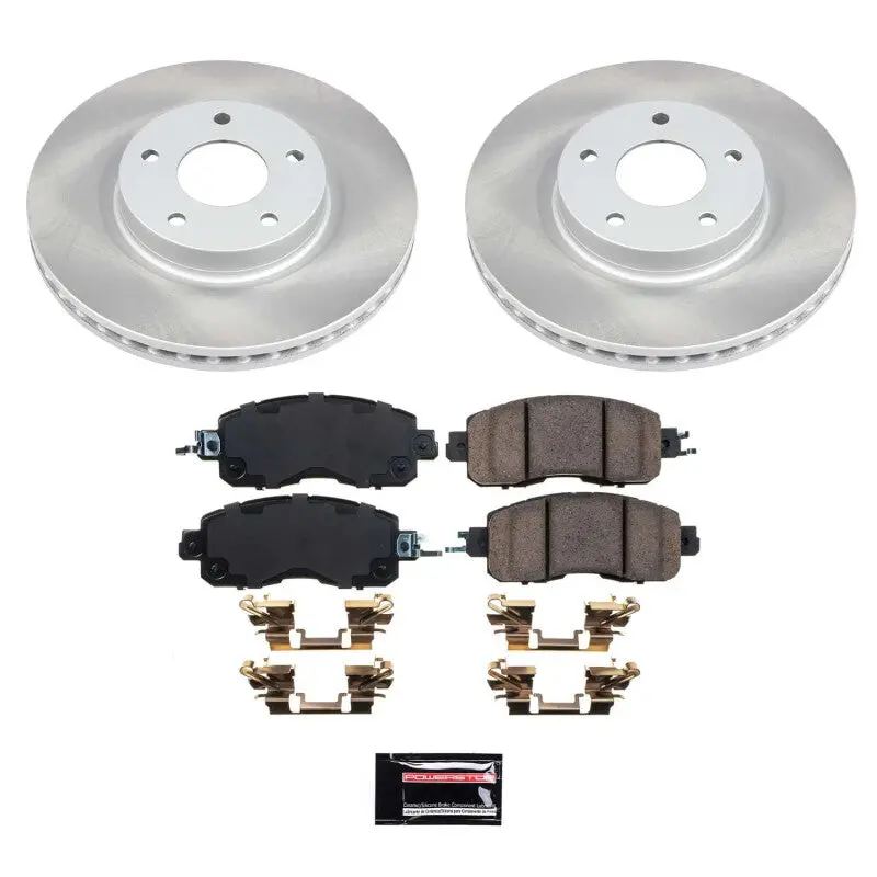 Power Stop 13-23 Nissan Altima Front Semi-Coated Rotor Kit 1