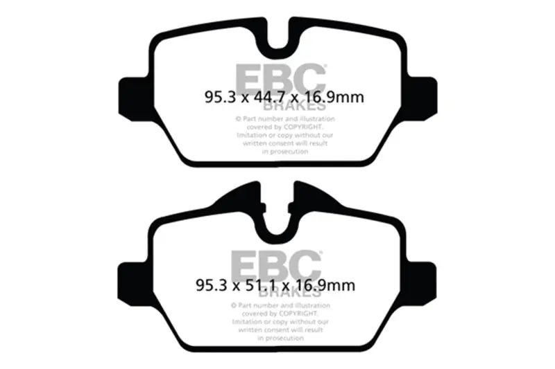 Ebc 10+ Mini Countryman 1.6 Cooper Ultimax2 Rear Brake Pads 1