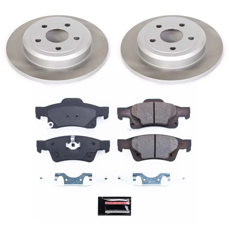 Power Stop 11-20 Jeep Grand Cherokee Rear Semi-Coated Rotor Kit 1