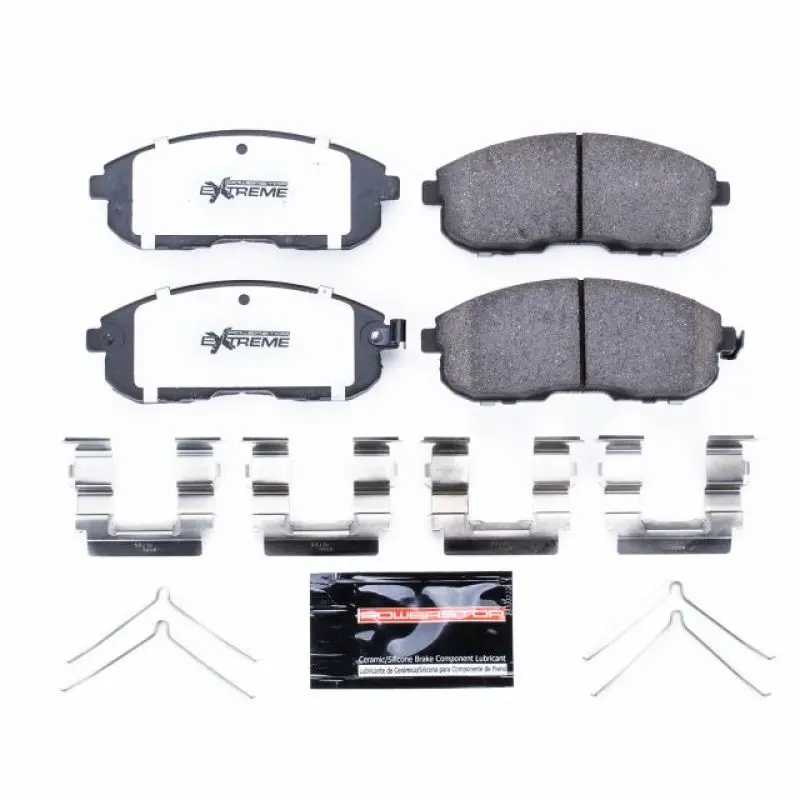 Power Stop 99-02 Infiniti G20 Front Z26 Extreme Street Brake Pads W/Hardware 1