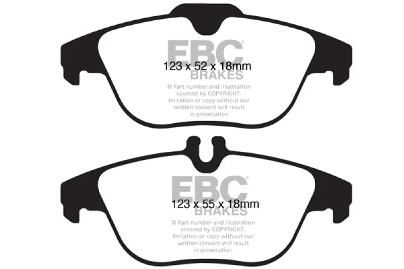 Ebc 12-14 Mercedes-Benz C250 (W204) 1.8 Turbo Ultimax2 Rear Brake Pads 1