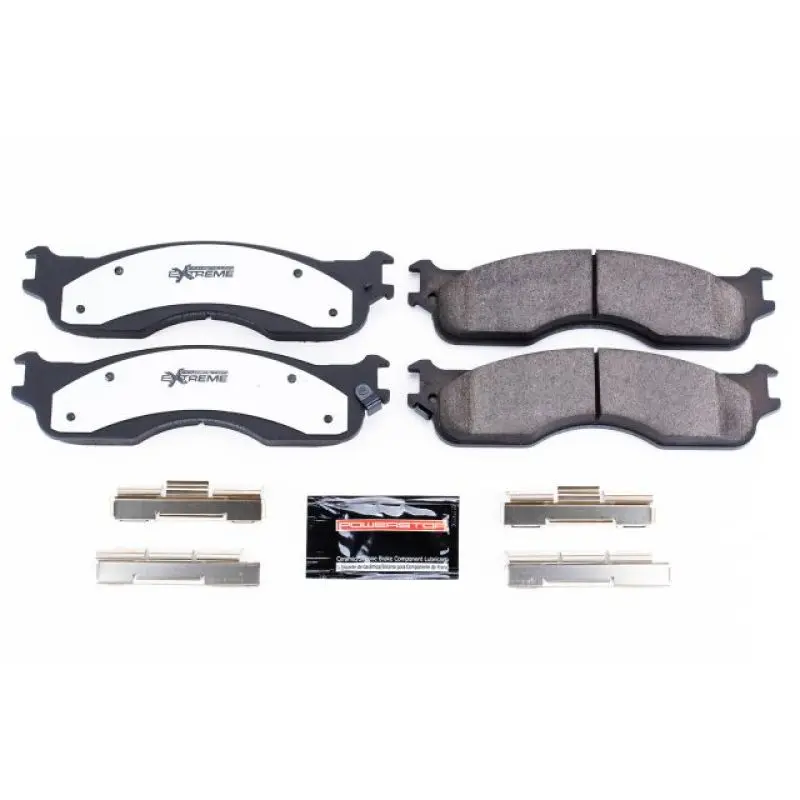 Power Stop 2004 Dodge Ram 1500 Front Z36 Truck & Tow Brake Pads W/Hardware 1
