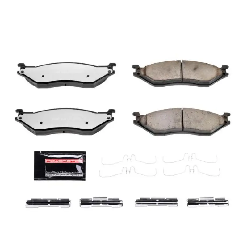 Power Stop 08-09 Ford F53 Front Or Rear Z36 Truck & Tow Brake Pads W/Hardware 1
