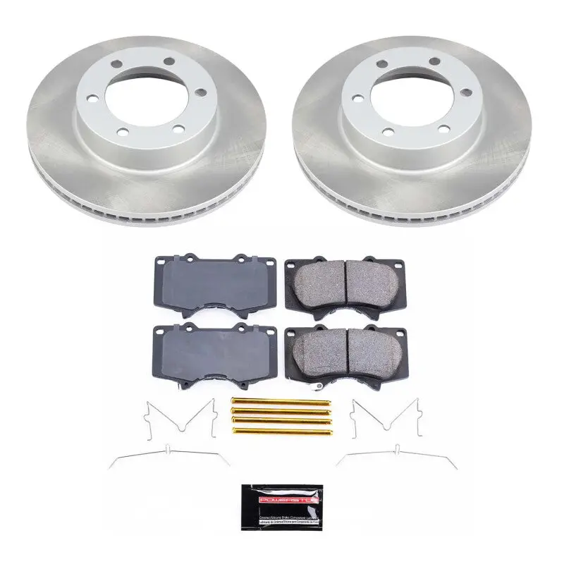 Power Stop 00-06 Toyota Tundra Front Semi-Coated Rotor Kit 1