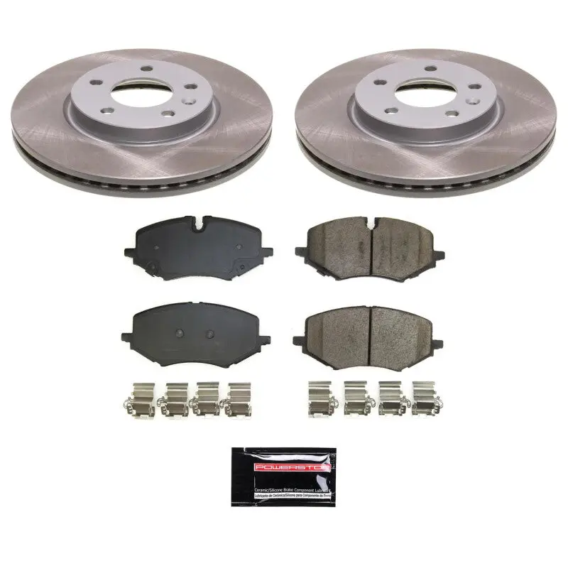 Power Stop 21-22 Chevrolet Trailblazer Front Semi-Coated Rotor Kit 1
