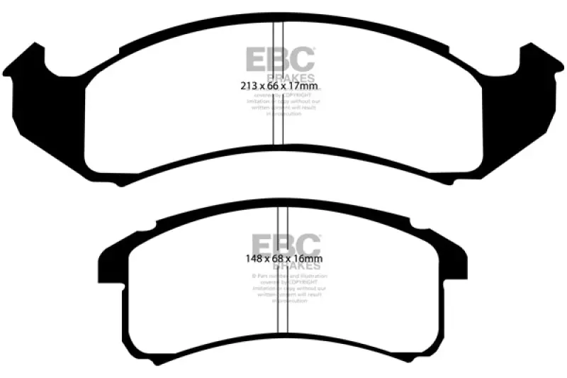 Ebc 94-99 Buick Le Sabre (Fwd) 3.8 Ultimax2 Front Brake Pads 1