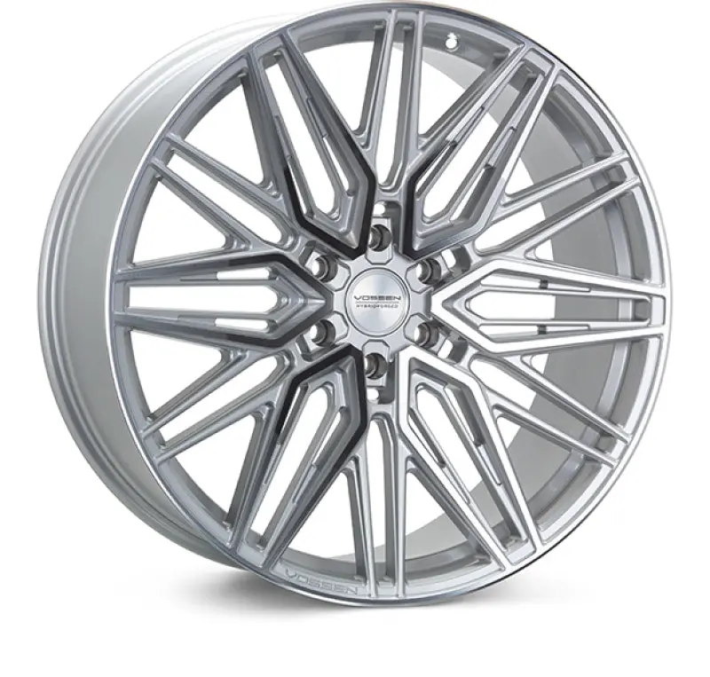 Vossen Hf6-5 24X10 / 6X139.7 / Et25 / Deep Face / 106.1 - Silver Polished Wheel 1