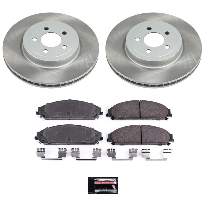 Power Stop 05-08 Dodge Magnum Front Semi-Coated Rotor Kit 1