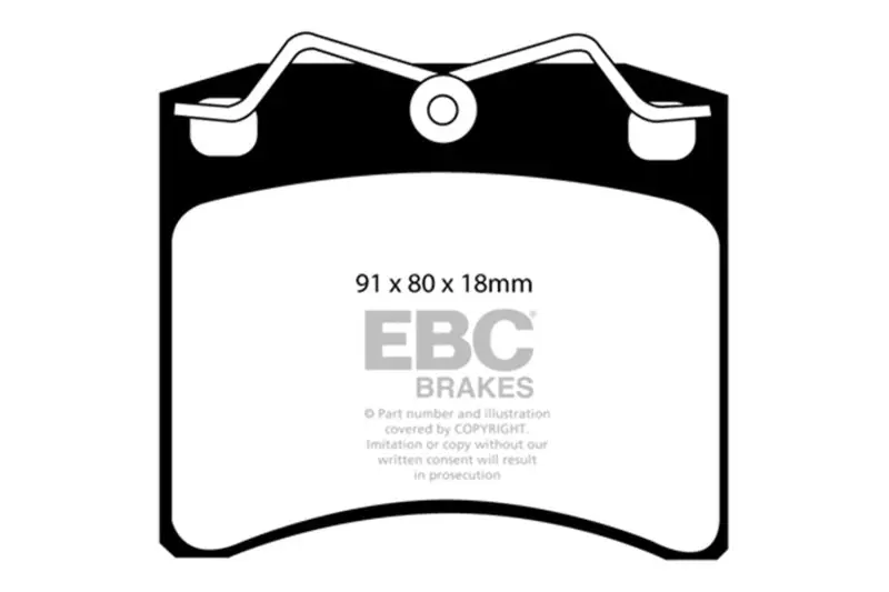 Ebc 96-98 Volkswagen Eurovan 2.5L (W/Vented Rotors) Ultimax2 Front Brake Pads 1