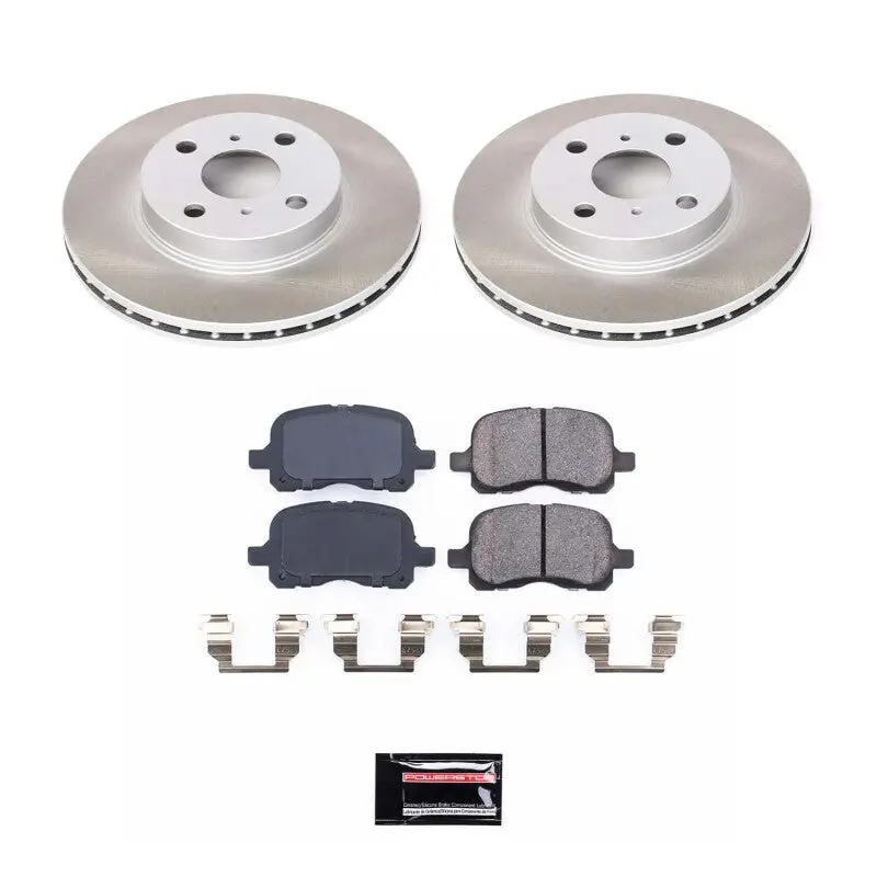 Power Stop 98-02 Toyota Corolla Front Semi-Coated Rotor Kit 1