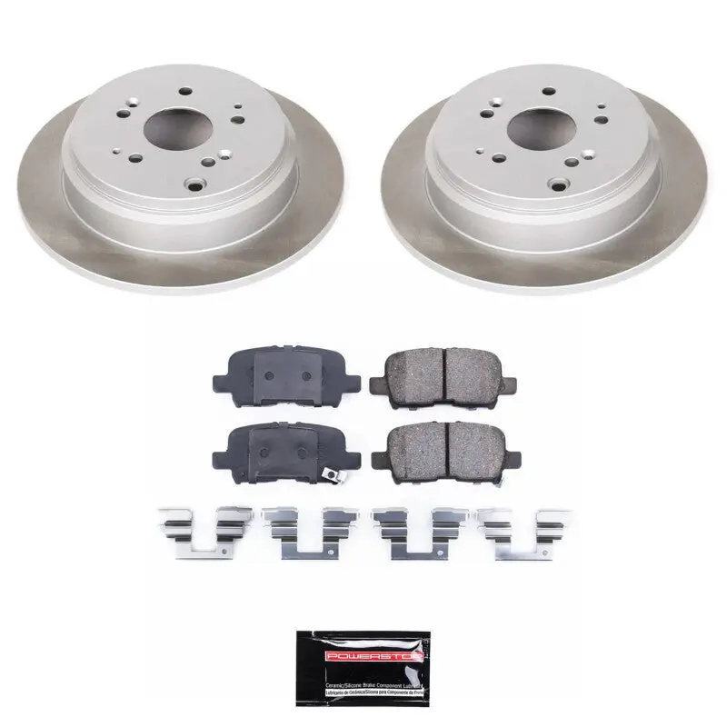 Power Stop 02-04 Honda Odyssey Rear Semi-Coated Rotor Kit 1