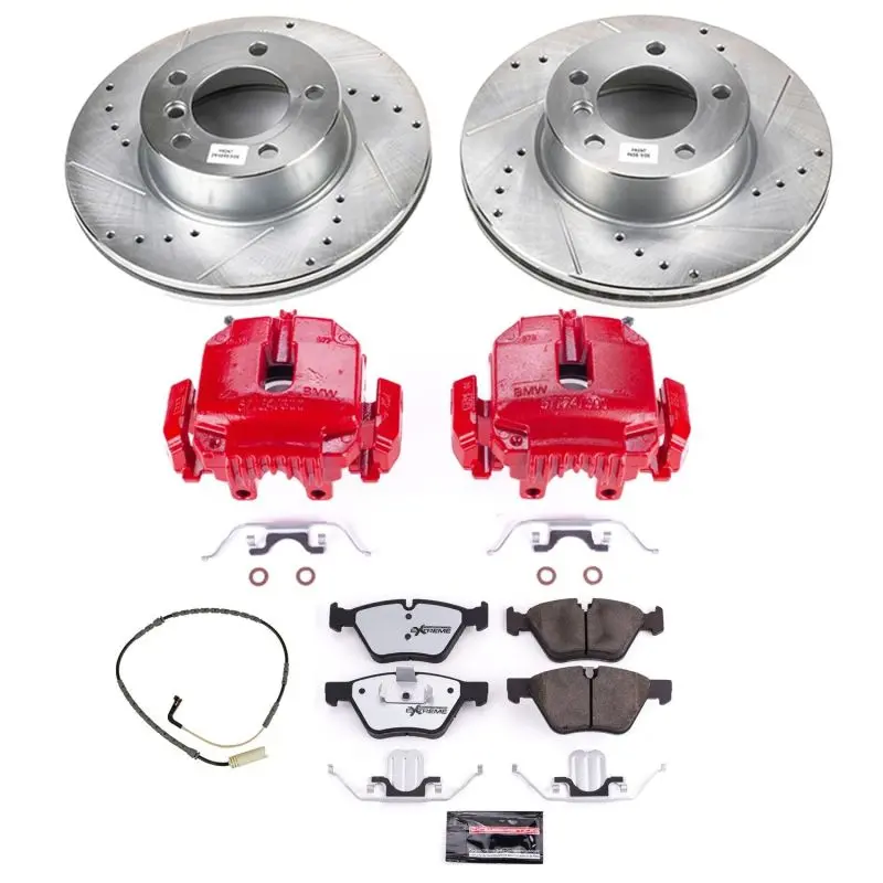 Power Stop 2006 Bmw 325Xi Front Z26 Street Warrior Brake Kit W/Calipers 1
