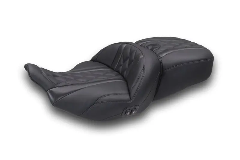 Mustang 2023-2025 Harley Cvo Road Glide (St) Heated Standard Reach One-Piece, 2 Up Seat Black 1