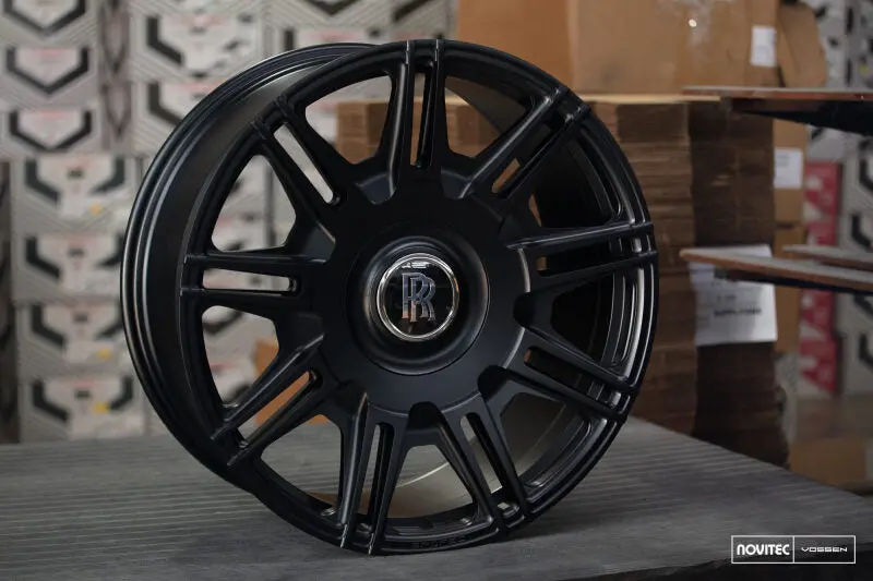 Vossen X Novitec Sp2 22X10in - 5X120 Bp - Et12 - Satin Black Rolls-Royce Phantom 1St Gen Rear Wheel 1