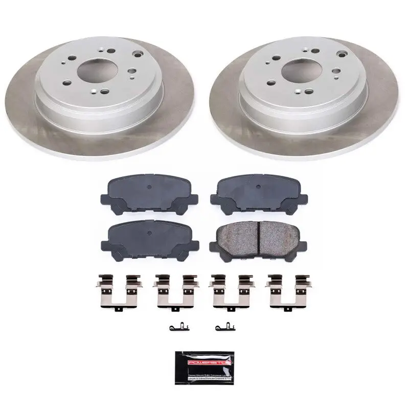 Power Stop 09-11 Honda Pilot Rear Semi-Coated Rotor Kit 1