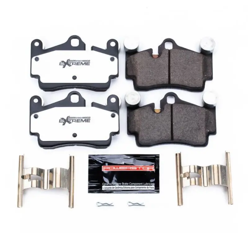 Power Stop 07-15 Audi Q7 Rear Z26 Extreme Street Brake Pads W/Hardware 1