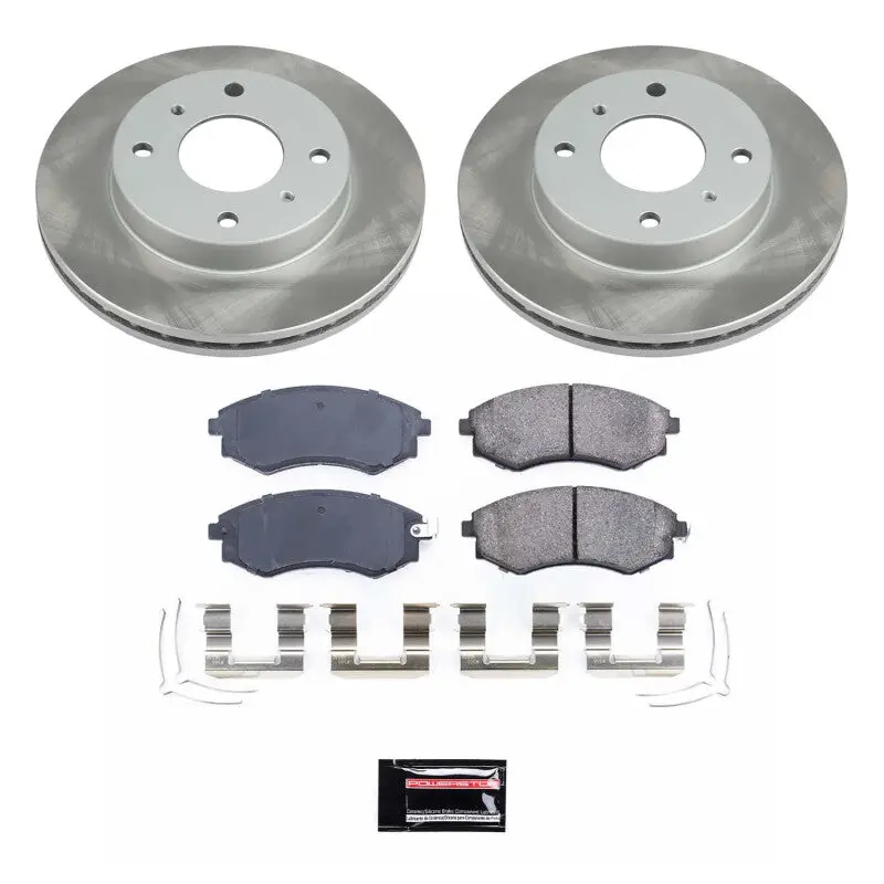 Power Stop 00-06 Nissan Sentra Front Semi-Coated Rotor Kit 1
