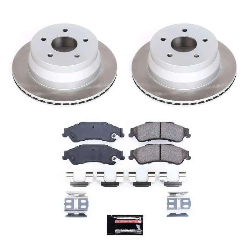 Power Stop 97-01 Oldsmobile Bravada Rear Semi-Coated Rotor Kit 1