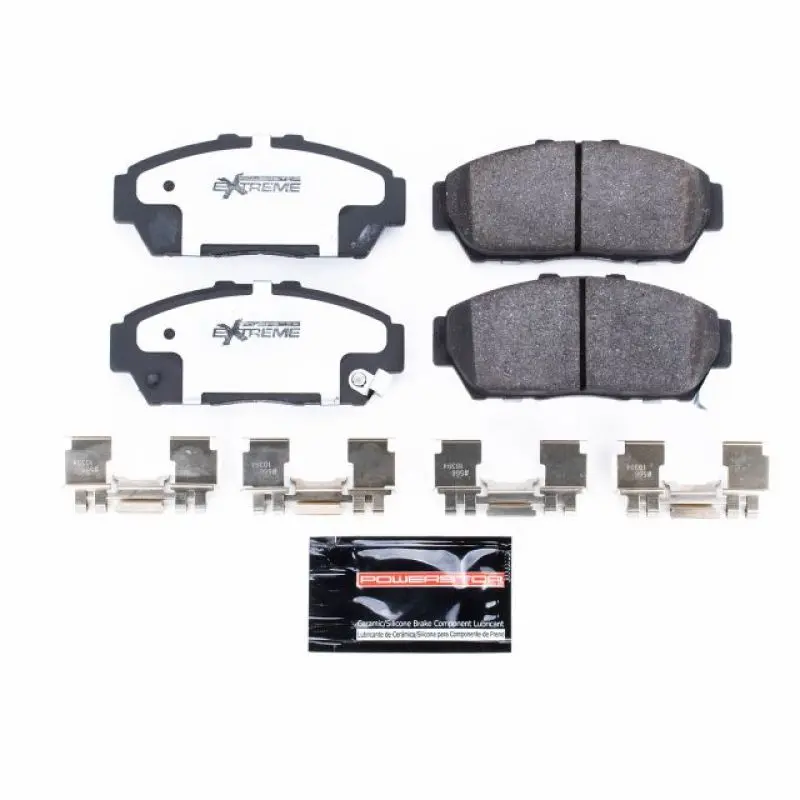 Power Stop 94-01 Acura Integra Front Z26 Extreme Street Brake Pads W/Hardware 1