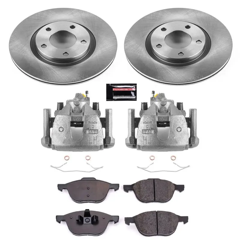 Power Stop 2008 Mazda 3 Front Autospecialty Brake Kit W/Calipers 1