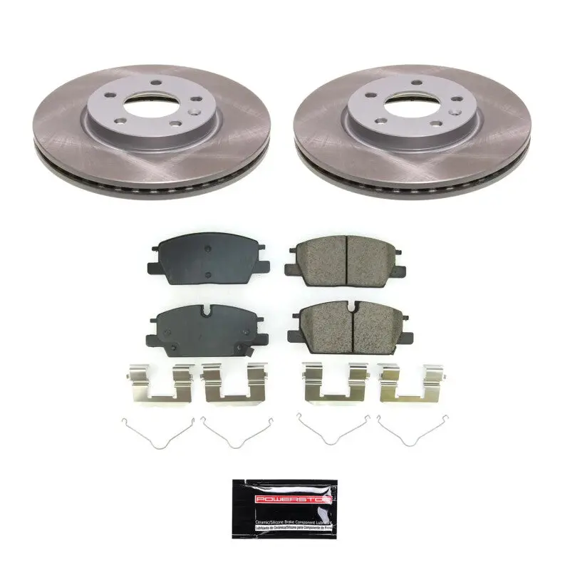 Power Stop 2022 Gmc Terrain Front Semi-Coated Rotor Kit 1