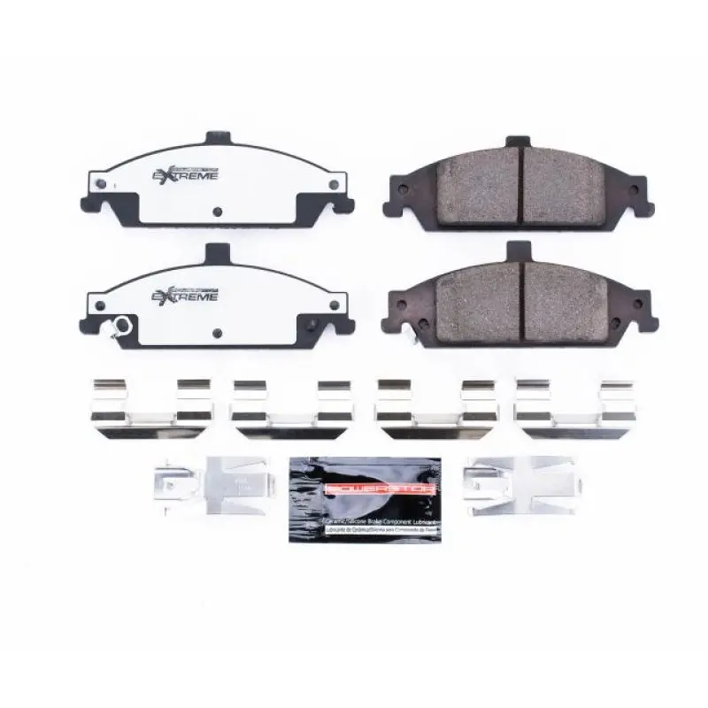 Power Stop 04-05 Chevrolet Classic Front Z26 Extreme Street Brake Pads W/Hardware 1