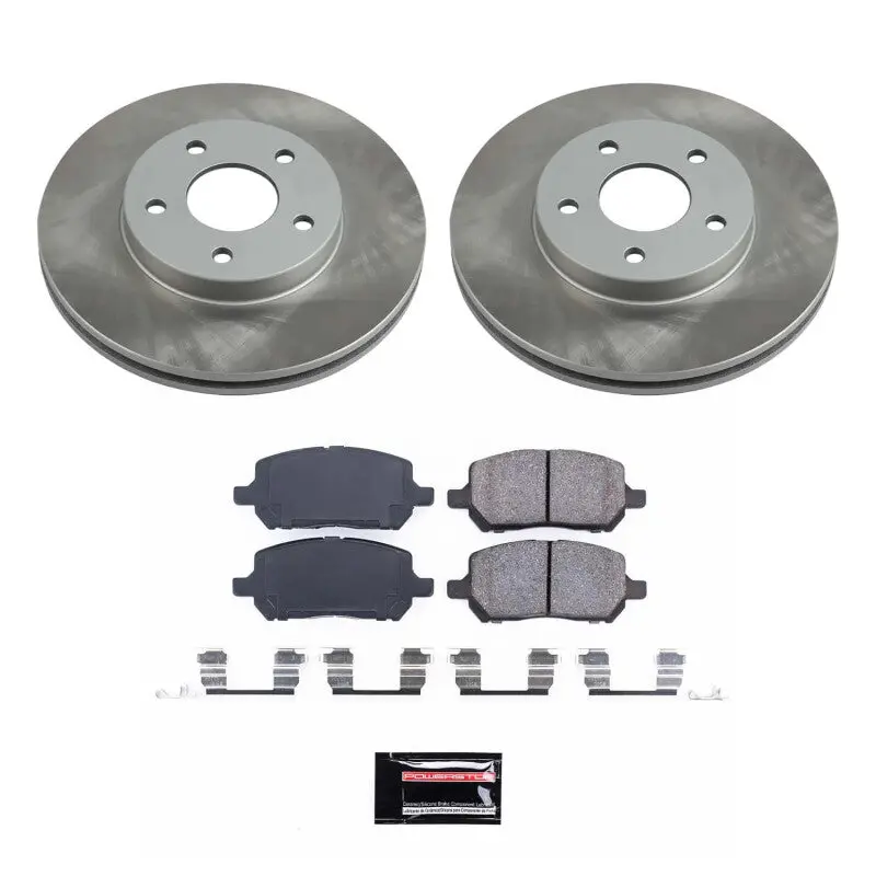 Power Stop 07-10 Pontiac G5 Front Semi-Coated Rotor Kit 1