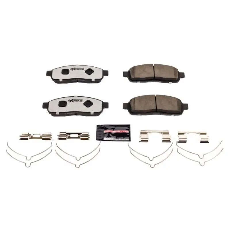 Power Stop 2009 Ford F-150 Front Z36 Truck & Tow Brake Pads W/Hardware 1
