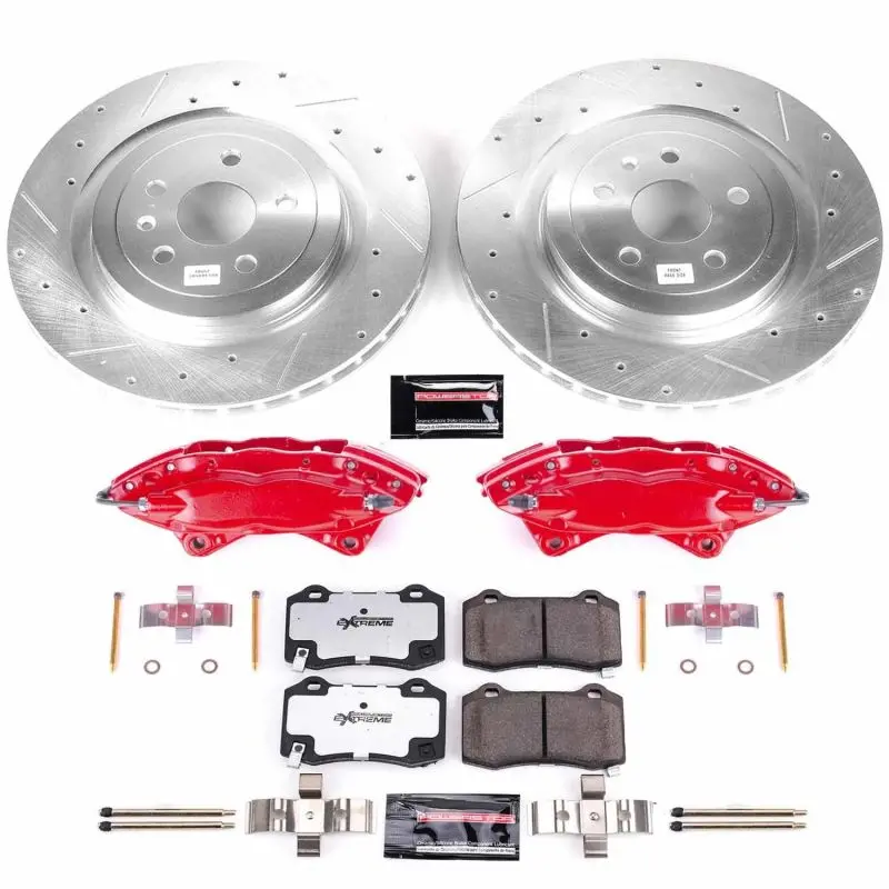 Power Stop 10-15 Chevrolet Camaro Rear Z26 Street Warrior Brake Kit W/Calipers 1