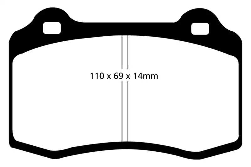 Ebc Bluestuff Front Brake Pads For 1996–2000 Lotus Esprit Turbo 2.0 And Gt3 Models 1