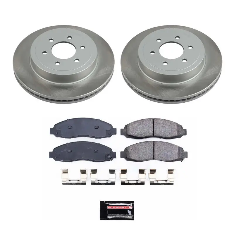Power Stop 03-04 Dodge Dakota Front Semi-Coated Rotor Kit 1