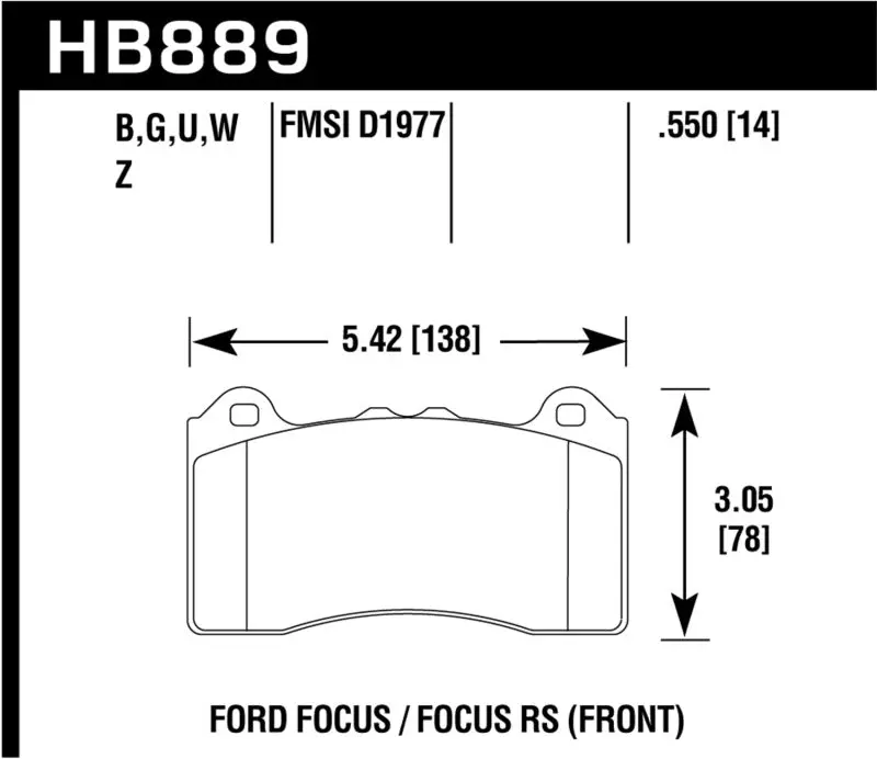 Hawk Hp Plus Track Only Ferro-Carbon Brake Pads 1