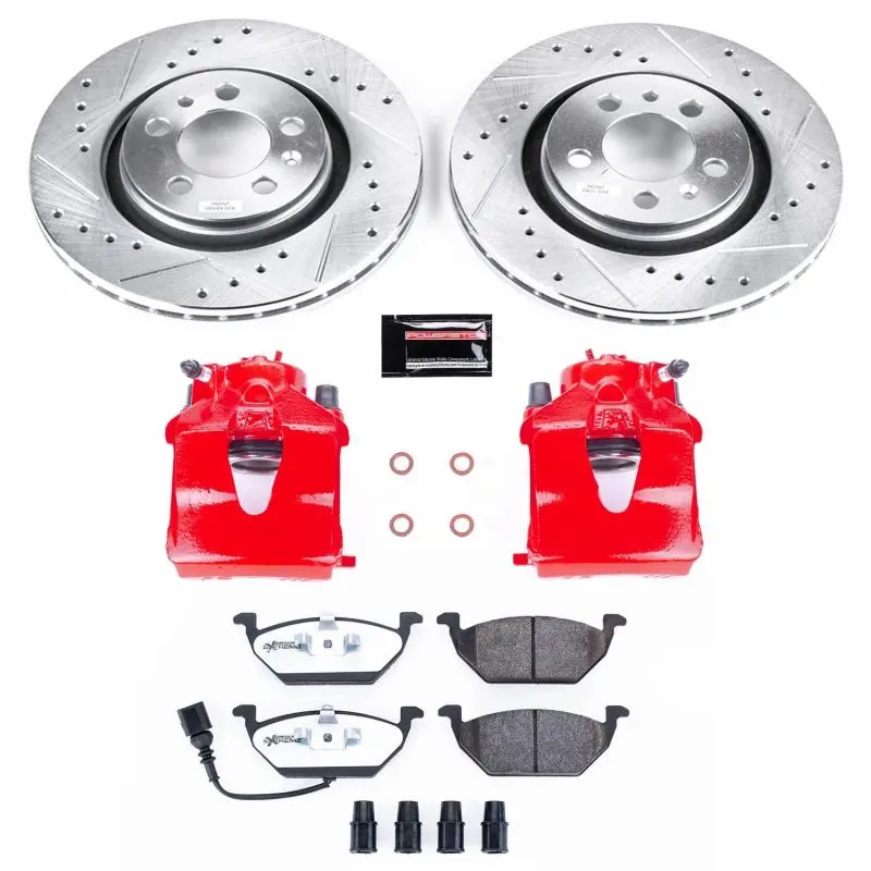 Power Stop 06-99 Volkswagen Beetle Front Z26 Street Warrior Brake Kit W/Calipers 1