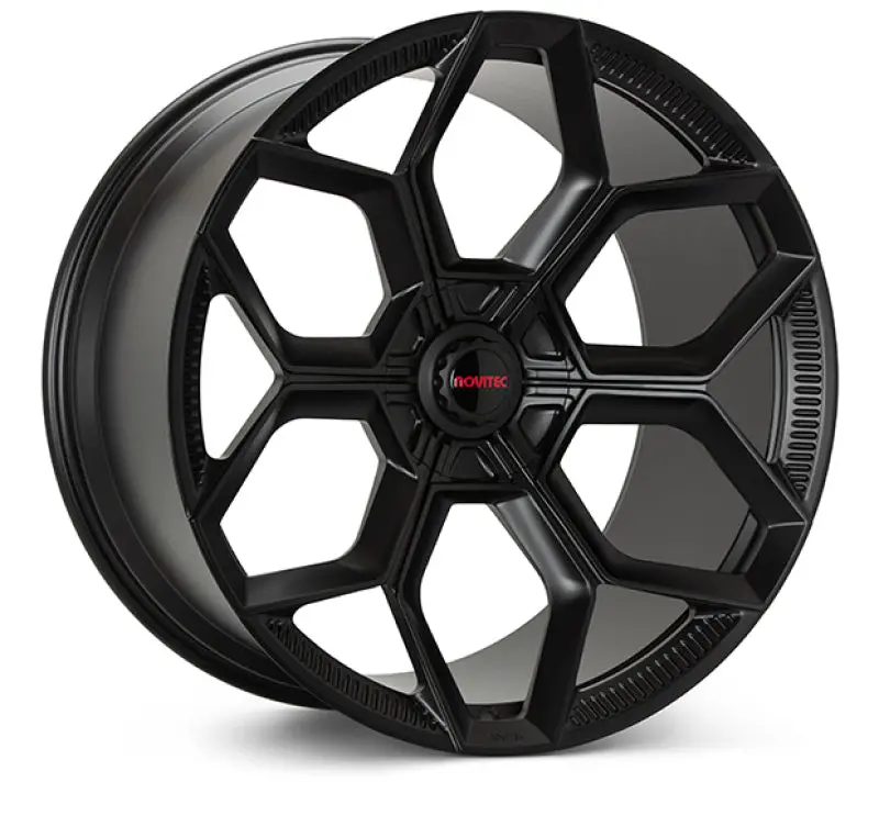 Vossen X Novitec Nl5-5L 19X8.5In - 5X112 Bp - Et22 - Satin Black Lamborghini Huracan Front Wheel 1