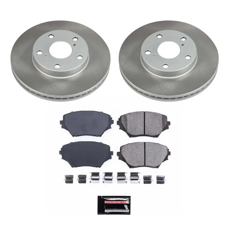 Power Stop 01-05 Toyota Rav4 Front Semi-Coated Rotor Kit 1