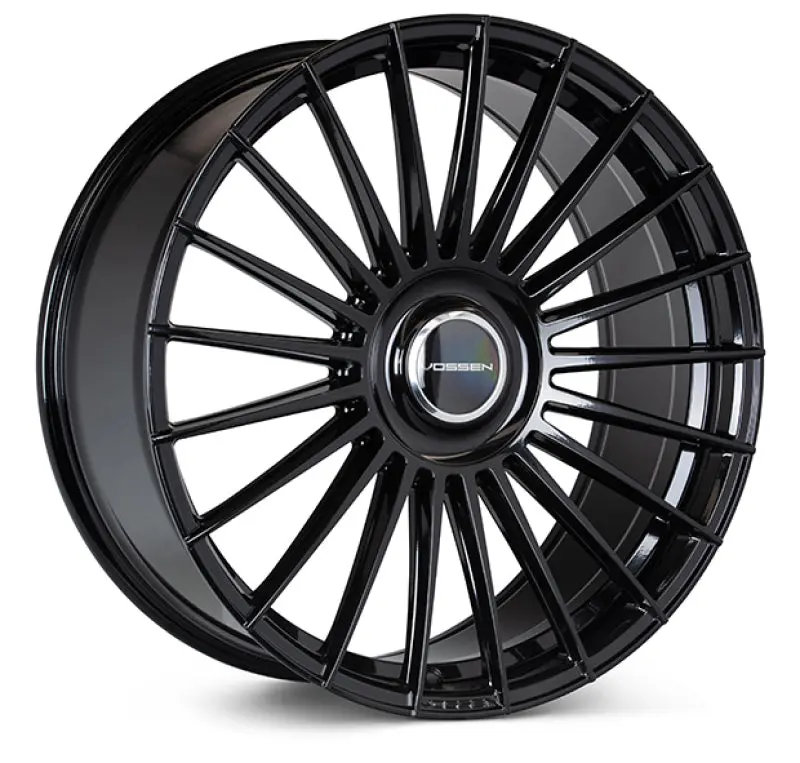 Vossen Hf-8 22X10.5 / 5X112 Bp / Et25 / 66.5 Cb / Deep - Gloss Black Wheel 1
