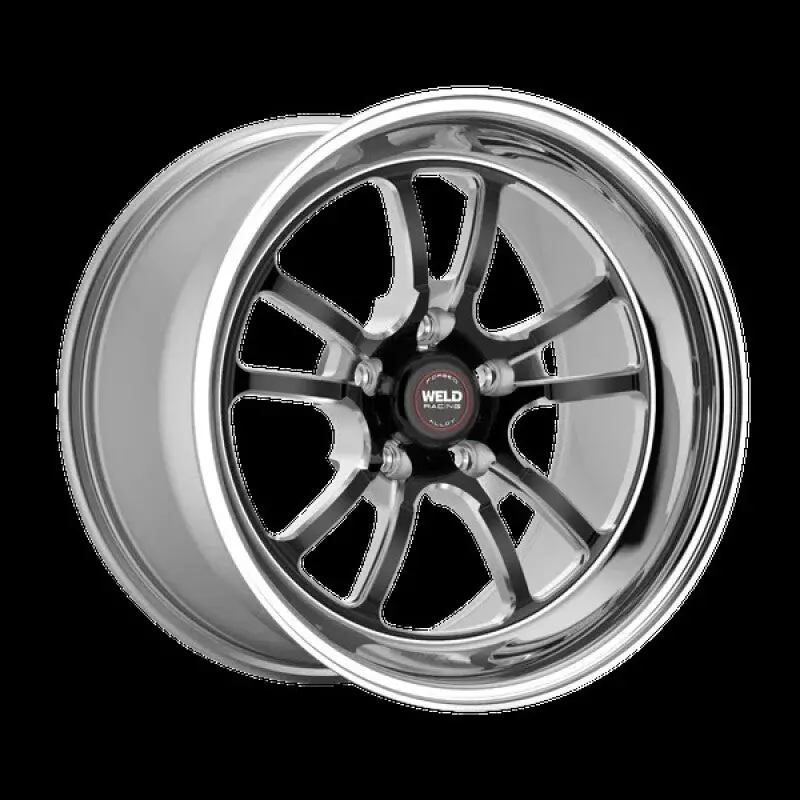 Weld S70 Rt-S 17X10.5In / 5X112 Bp / 7.3In. Bs - Black Center - Polished Shell Wheel 1
