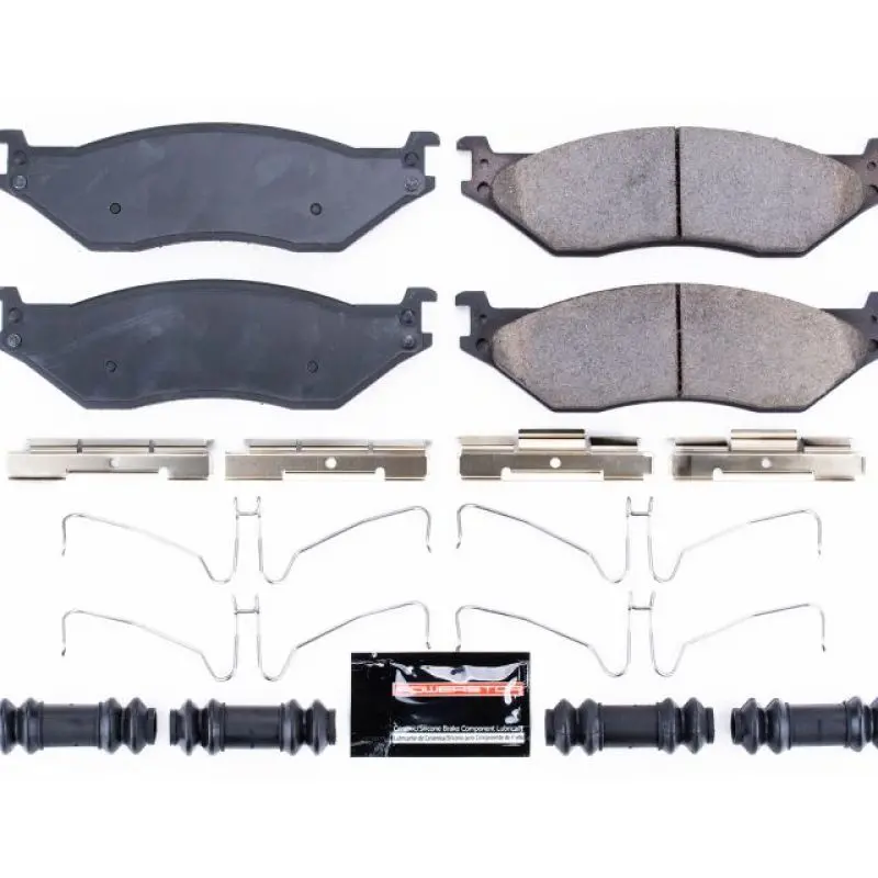 Power Stop 08-09 Ford F53 Front Or Rear Z23 Evolution Sport Brake Pads W/Hardware 1
