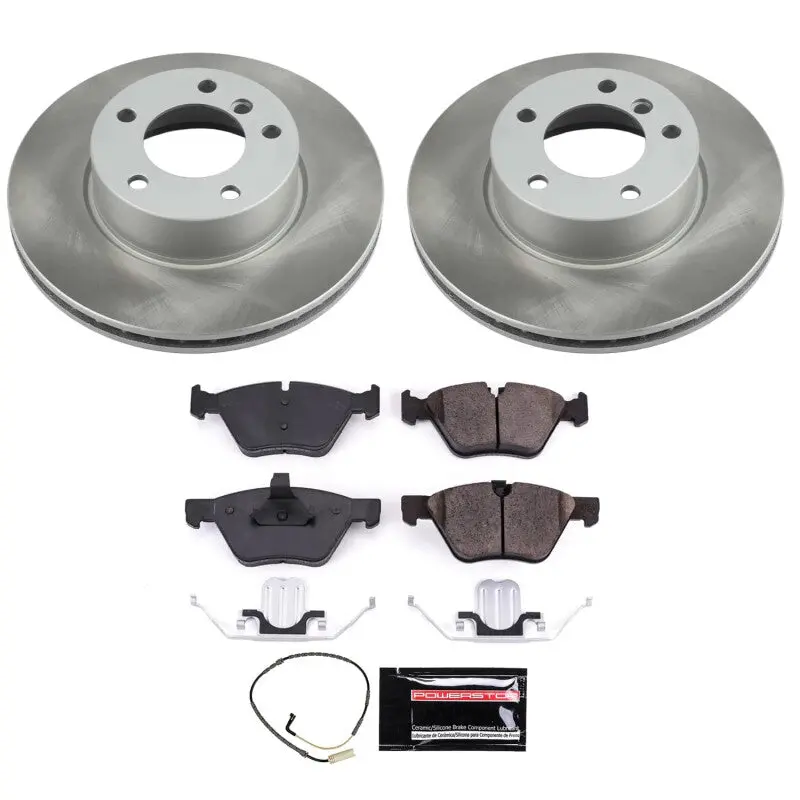 Power Stop 2007 Bmw 328Xi Front Semi-Coated Rotor Kit 1