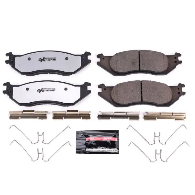 Power Stop 04-06 Ford E-150 Front Z36 Truck & Tow Brake Pads W/Hardware 1